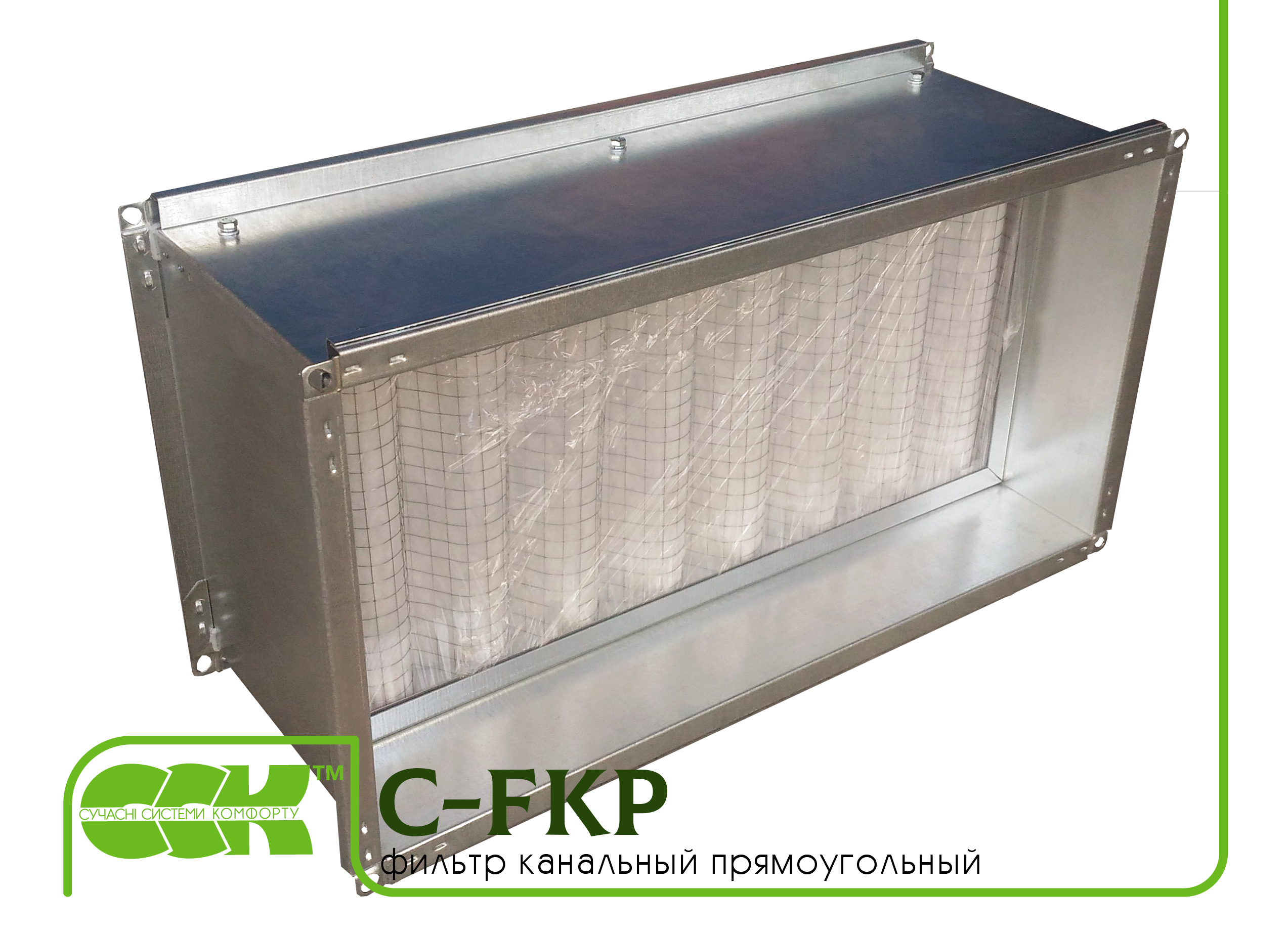 Фильтр канальный прямоугольный C-FKP-40-20-G4-panel