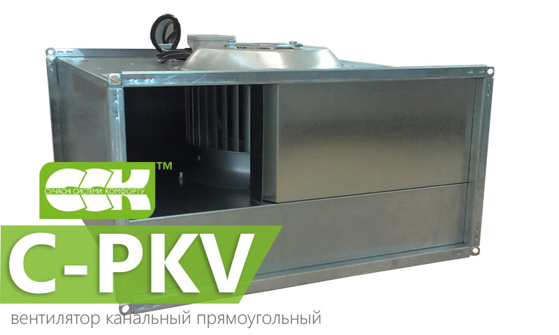 Вентилятор канальный прямоугольный C-PKV-50-25-4-380
